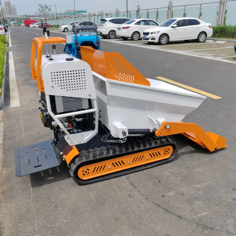 Hot Cheap Small Mini Dumper 500kg Portable Dumper Mini Transporter Construction Hydraulic Diesel Mini Dumper Truck view 5