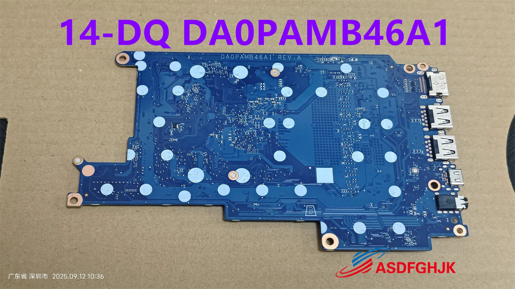 The original DA0PAMB46A1 is suitable for the HP 14-DQ 14-DQ0031DX notebook computer motherboard N5030U CPU