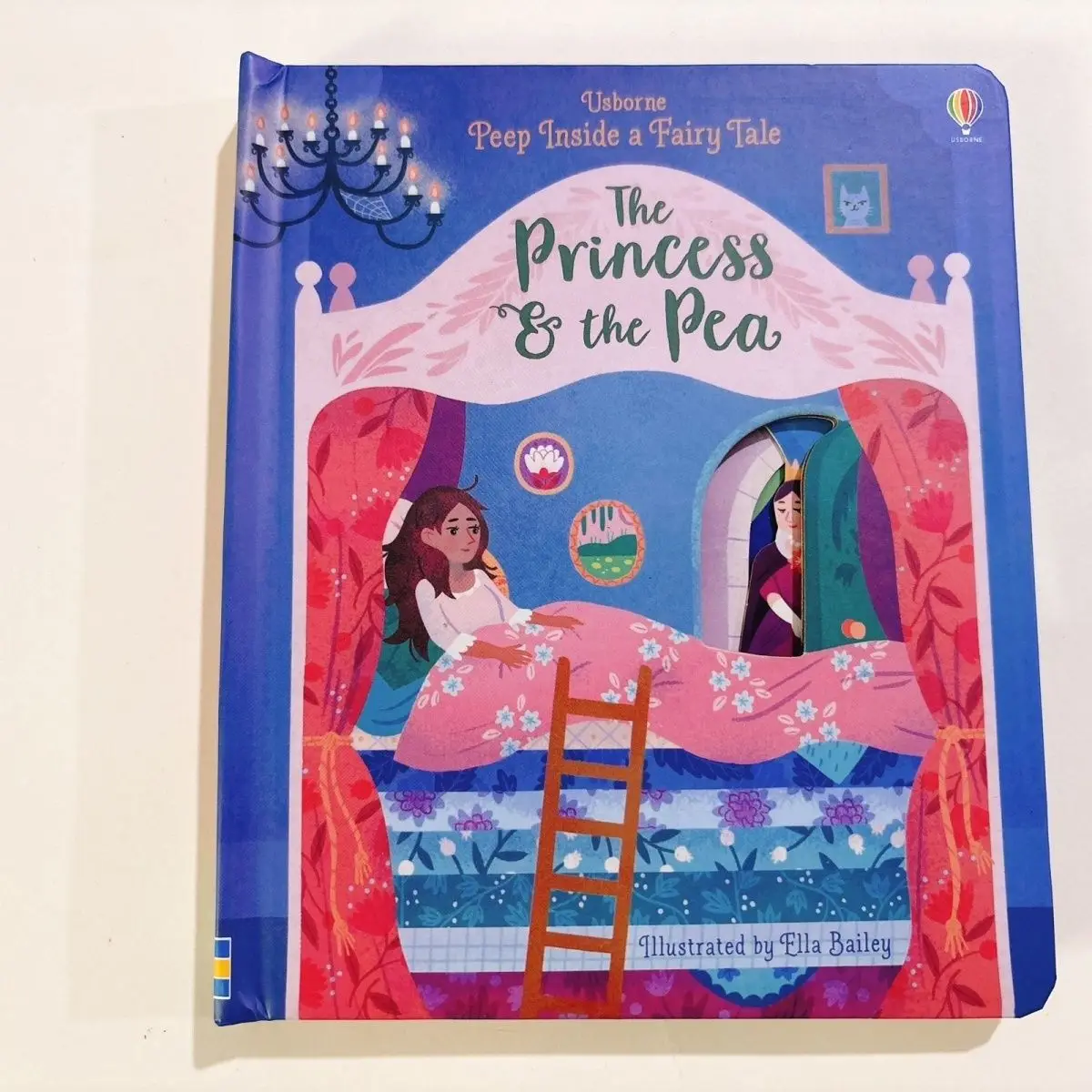 

Английская забавная детская книга с картинками «Принцесса и горошек» для родителей и детей.