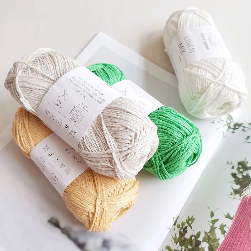 50g Ball Lotus Linen Cotton Handknitting Yarn Summer Yarn