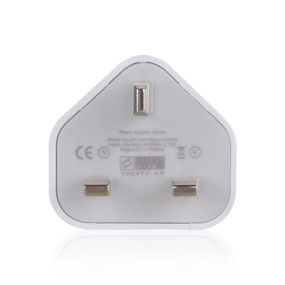 Office 1 Port USB 3 Pin Wall Charger Power Adapter UK Plug USB Charger