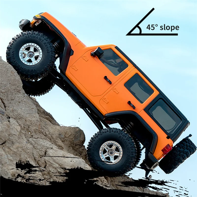 B05B-RC modelo de carro simulação jeep 1:18 rc carro 2.4g escala completa fora de estrada escalada carro de controle remoto presente
