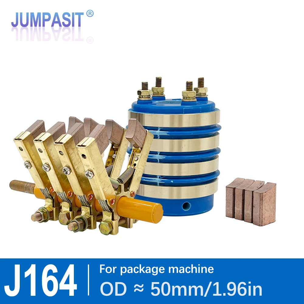 

Jumpasit J164 Набор наружным диаметром 50 мм, коллекторное контактное кольцо, медная вращающаяся упаковочная машина, угольная щетка 6x12