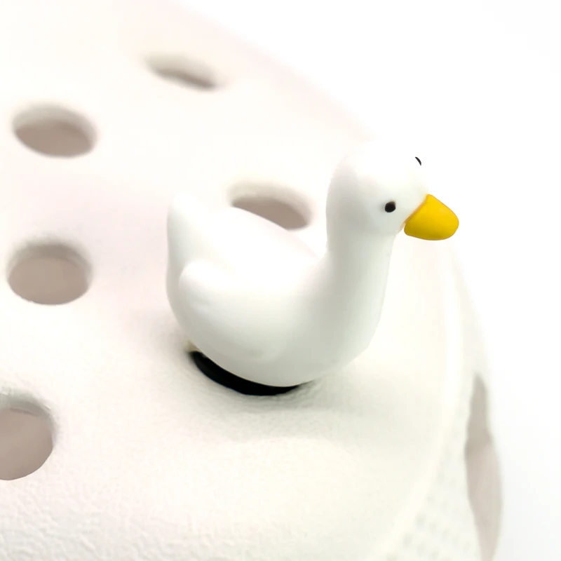 1 Stück 3D-Schuhcharms für Kinder, Panda, Katze, Gans, Koala, Tierpins, Niedliche Schuhaccessoires und Dekorationen für Damen und Herren, Clog-Schnallen – Detail 16