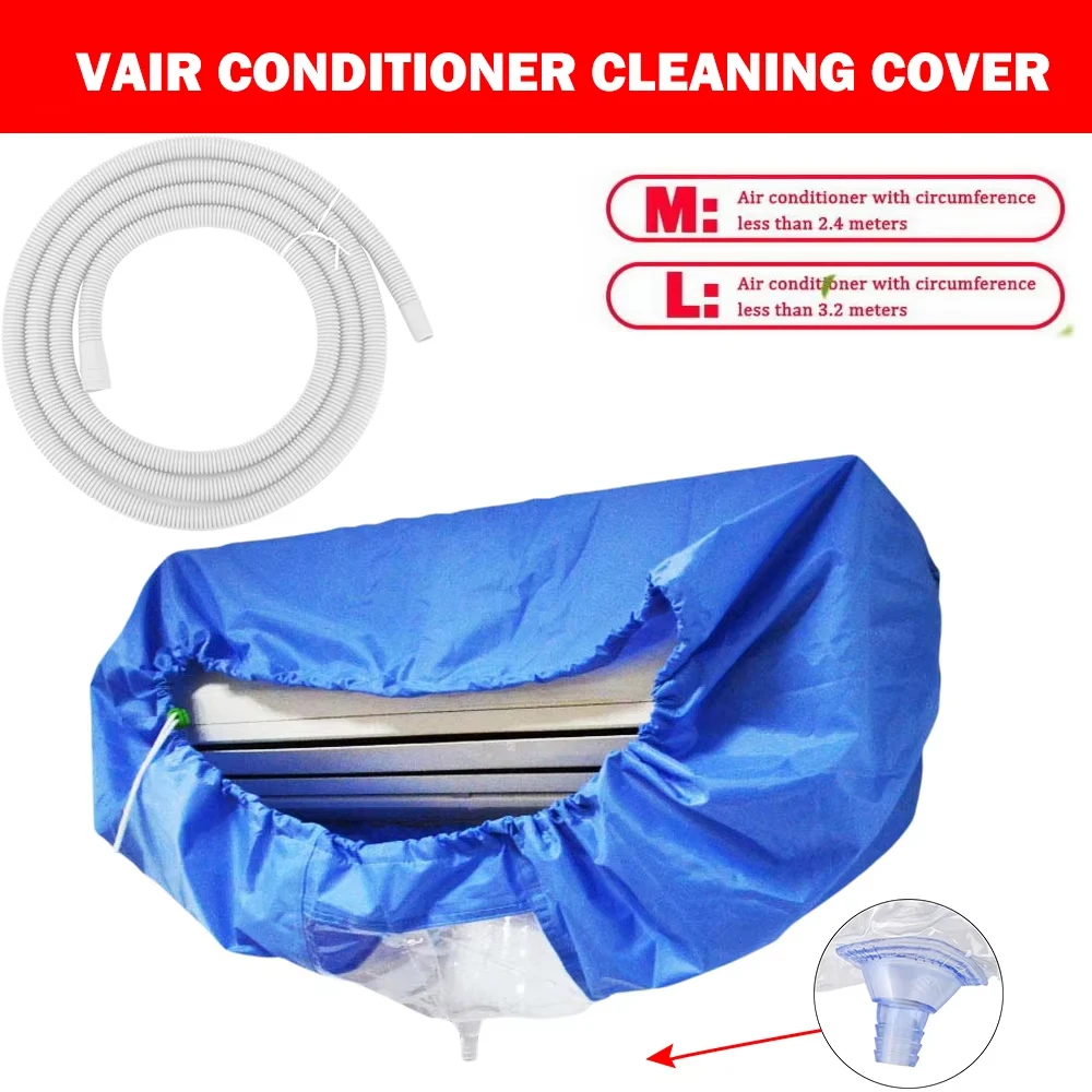 

Large Sized Summer Air Conditioning Cleaning Cover, Suitable for Air Conditioners Thickened Water Bag, with Drainage Pipe