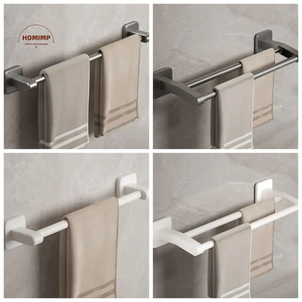 

Good bearing capacity No-punch towel bar rust-proof Save space Towel rack Space aluminum multi-purpose Wall shelf Laundry table