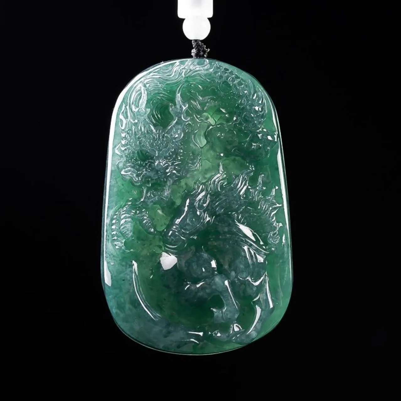 

Бирманский жадеит Дракон Подвеска Очарование Драгоценный камень Настоящий нефрит Модные аксессуары Натуральные ювелирные изделия Дизайнерское ожерелье Подарки для женщин