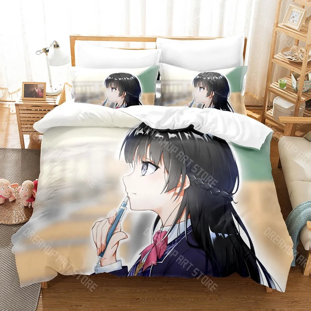 3D Printed Youtuber Tsukino Mito Bedding Set for Boys Girls Duvet Cover Pillowcase Twin Queen King Full Single Double Sizes
