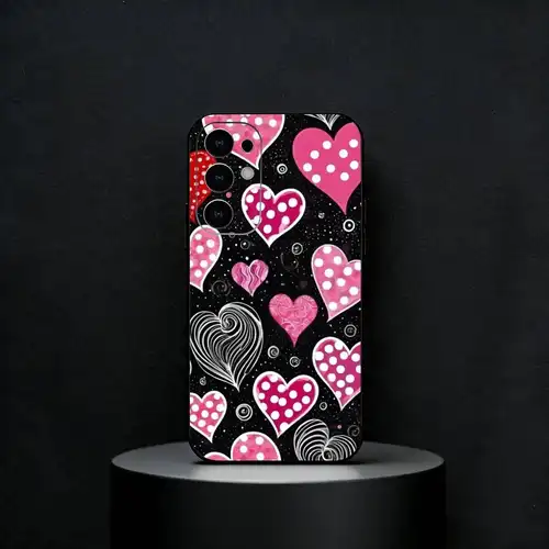 Bowknot Heart Phone Case For Samsung S25,S24,S23,S22,S21,S20,Plus,Fe,Lite,Others Black Cover - Image 2