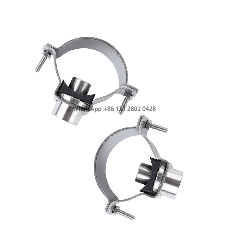 Stainless steel clamp connector, clamp tube joint, clip nozzle, clamp ring, fan-shaped conical nozzle