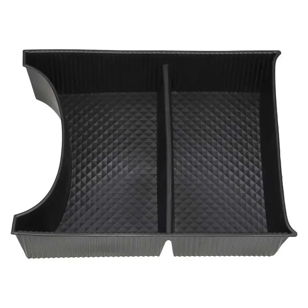 Caja de almacenamiento para consola central, bandeja ABS negra para Hyundai IONIQ 5 2021 +, organizador automático, accesorios interiores