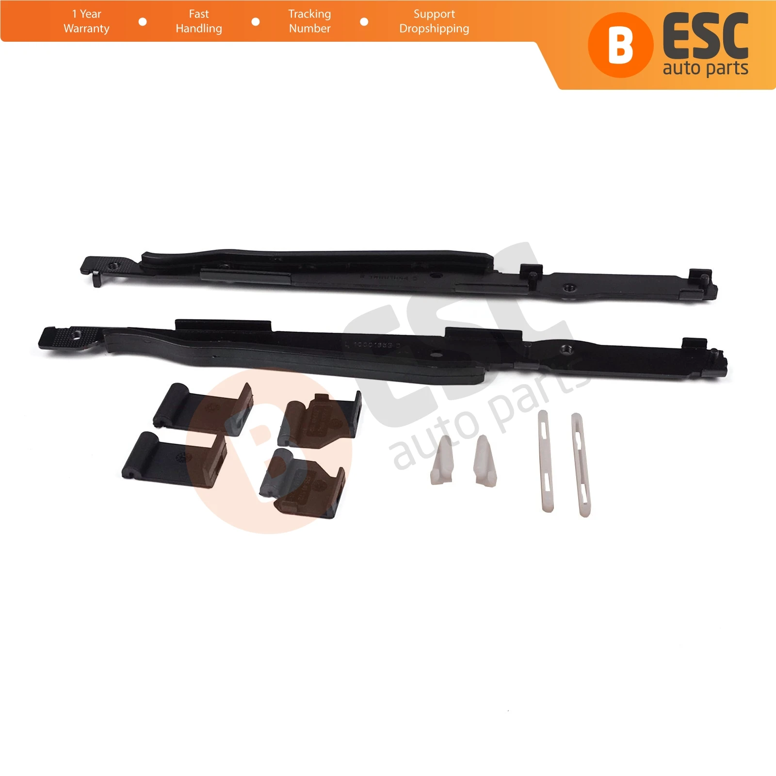 

ESC Auto Parts ESR529+ESR540 10 Pieces Sunroof Repair Kit for BMW X5 E53 and X3 E83 2000-2006 Fast Shipment Ship From Turkey