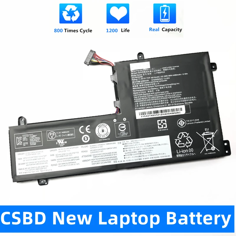 

CSBD New L17L3PG1 Laptop Battery for Lenovo Legion Y530 Y530-15ICH Y730-15ICH Y7000 Y7000P L17C3PG1 L17C3PG2 L17M3PG1 L17M3PG3