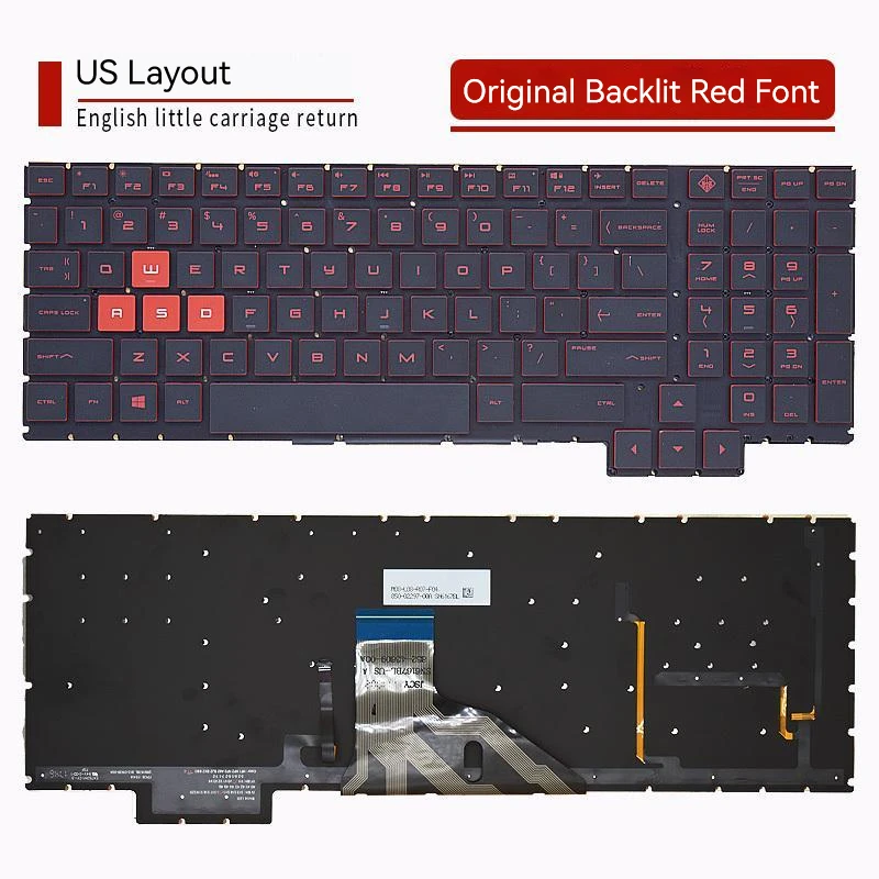 Laptop Keyboard for HP 15-CE 15-CE006TX 15-CE007TX 15-CE008TX 15-CE004TX TPN-Q194 US