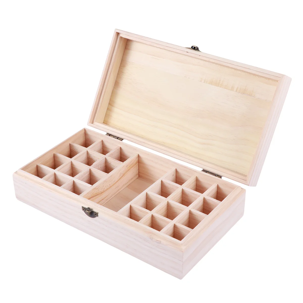 

Wooden Essential Oil Storage Box Bottles Organizer Travel Holder Brush Case Lightweight Sturdy Natural Craftsmanship