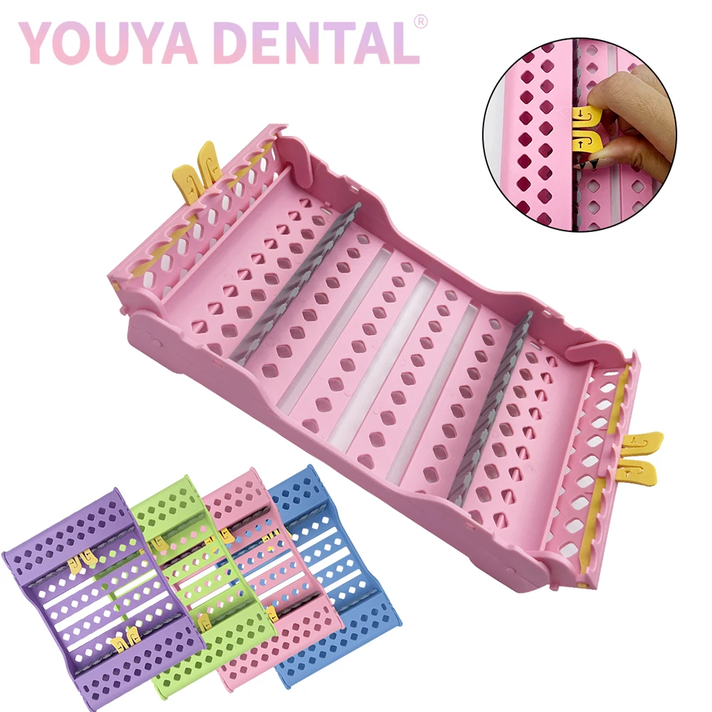 

10 Holes Dental Instruments Sterilization Box Holders Cage Cassette Rack Tray Holder For Tool Disinfection Placing Autoclavable