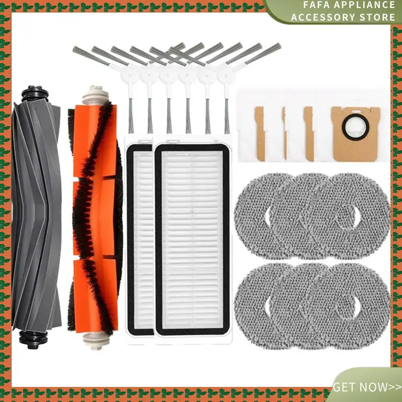 

20PCS Main Side Brush Hepa Filter Mop Dust Bag Spare Parts For Dreame Bot L20 Ultra/X20 Pro Robot Vacuum Cleaner
