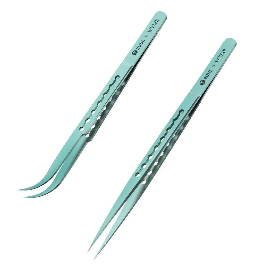 2UUL Ti11 Ti12 Feather God Titanium Alloy Tweezers for Repair, Ultra Precision, Extra Hard, and Sharp Flying Wire Tweezers