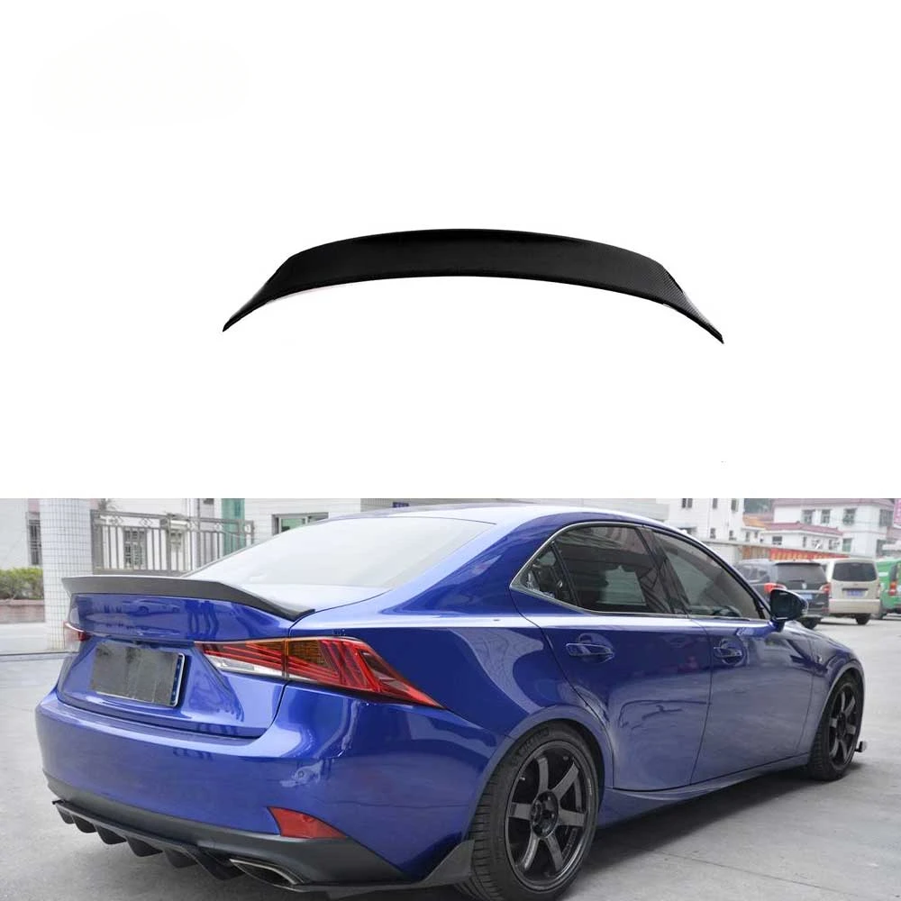 

Dry carbon fiber IS F custom rear spoiler Lexus IS250 IS350 F sports sedan 4 doors 14-20