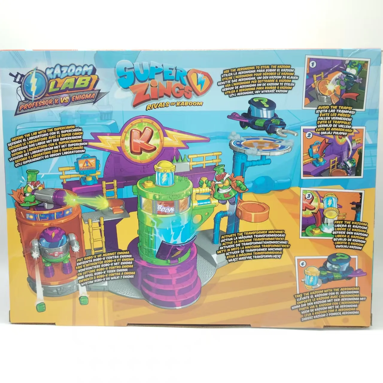 1 Set Superzings Rivals of Kaboom Kazoom Lab (Professor K vs Enigma) Collection Toy Kids Best Birthday Christmas Gift - view 2
