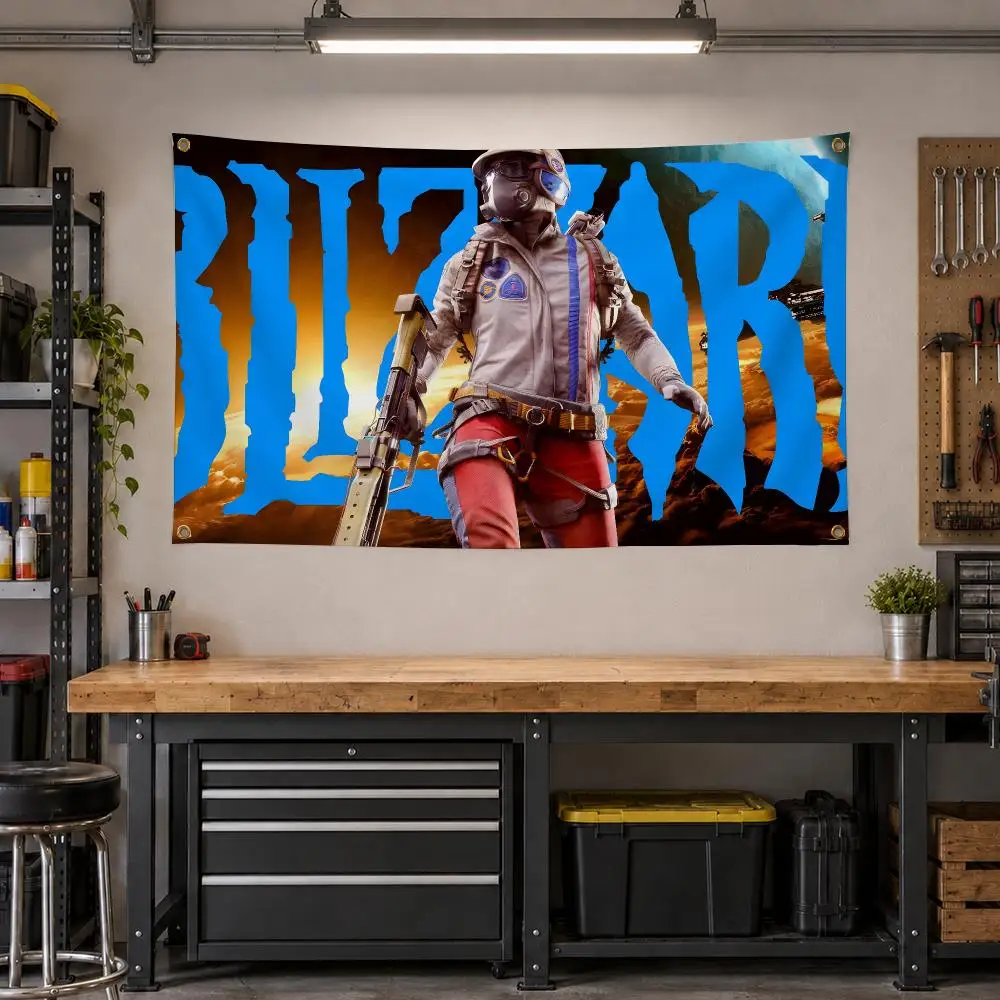 Game ARC Raiders SciFi Shooter Flags Personalized Banner Flag Room Dorm Camping Picnic Garage Bar Outdoor Wall Decor