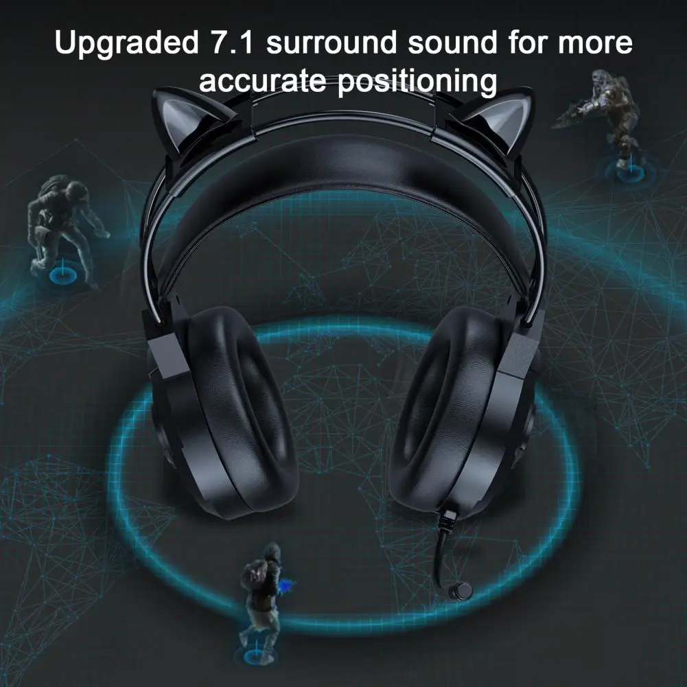 Headphones Suitable for Various Head Shapes Headphones with 40mm Neodymium Iron Boron Drive Unit Immersive 3d Hifi Sound Active