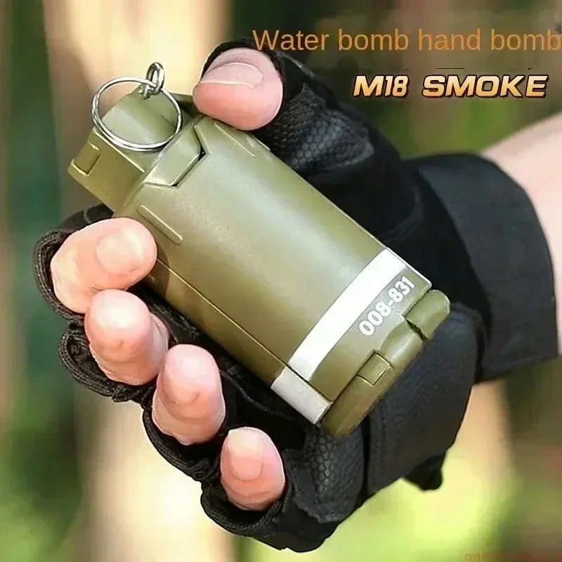 M18 Smoke Paintballs Water Gel Grenade Model، لعبة عسكرية للبالغين والأطفال، دعامة CS، هدية مضحكة، ملحقات Airsoft