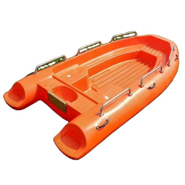 

Hot Sell Double-Deck 6 Persons 3.5 Meter High Density PE Plastic Rescue Boat For Fishing