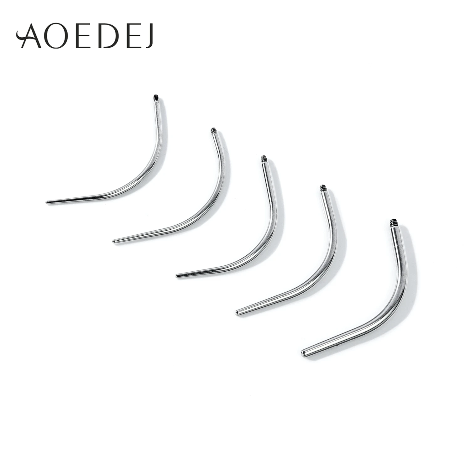 AOEDEJ 1 PC G23 Titan Piercing Kit Innengewinde Gebogene Kegel Einsetzen Pin Werkzeug Für Tragus Helix Lippe Nase Piercing schmuck – Detail 8