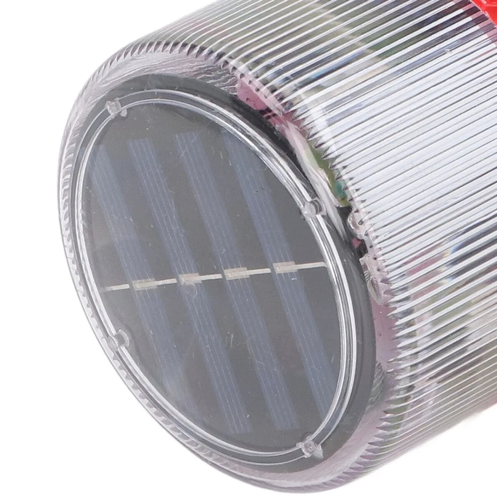 PC Shell LED Alarm Light Waterproof Switch Control Warning Beacon Light Reflective Design Solar Powered