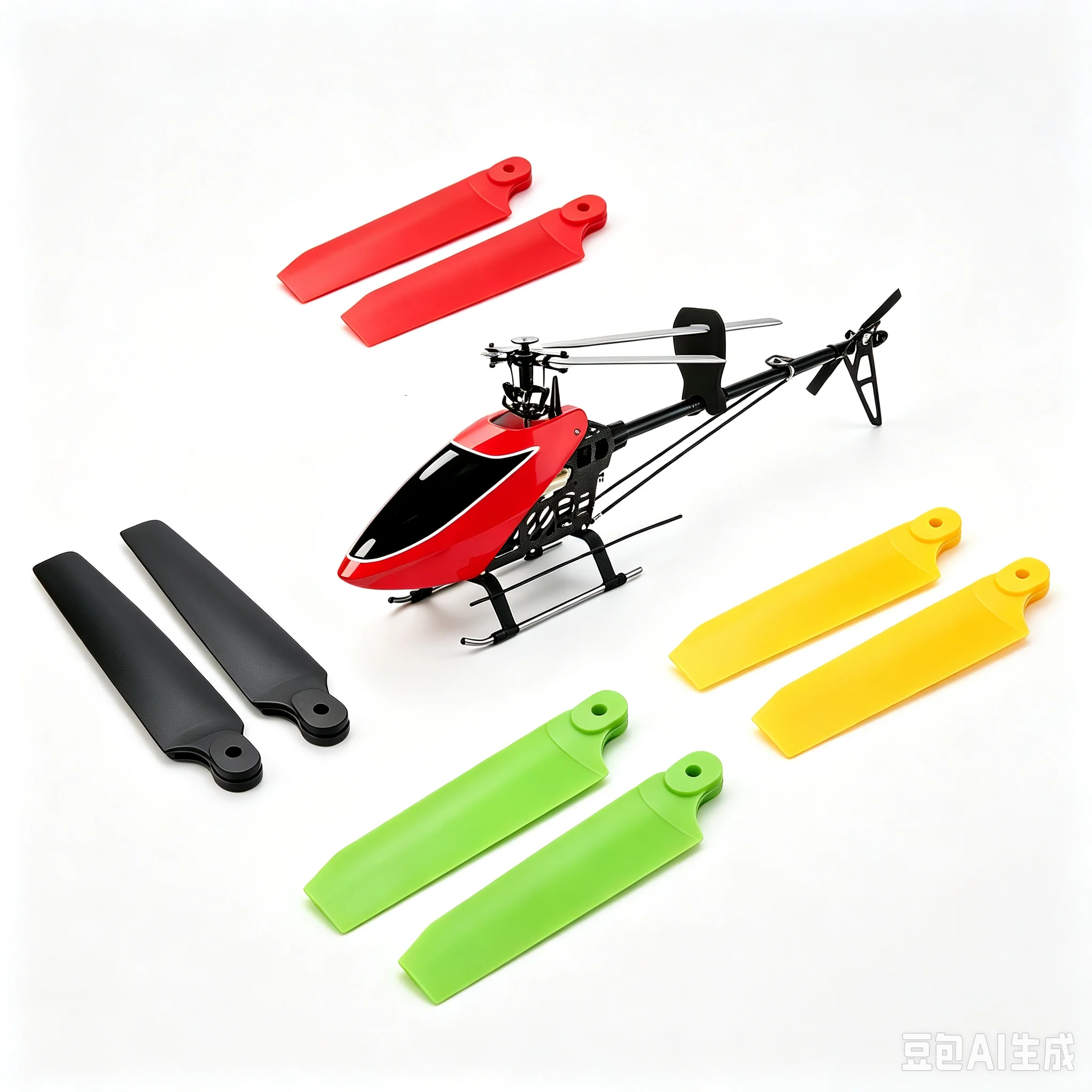 ALZRC - Devil 75mm Tail Blade - Fluorescent Fit 380 420 R42 500 Helicopter tail Parts
