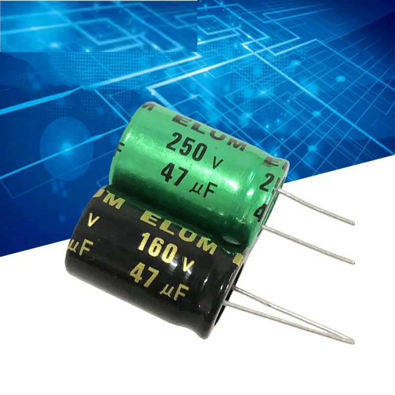 5PCS 47uf 160v audio frequency division NP non-polar electrolytic capacitor 250v 47uf 16X25mm