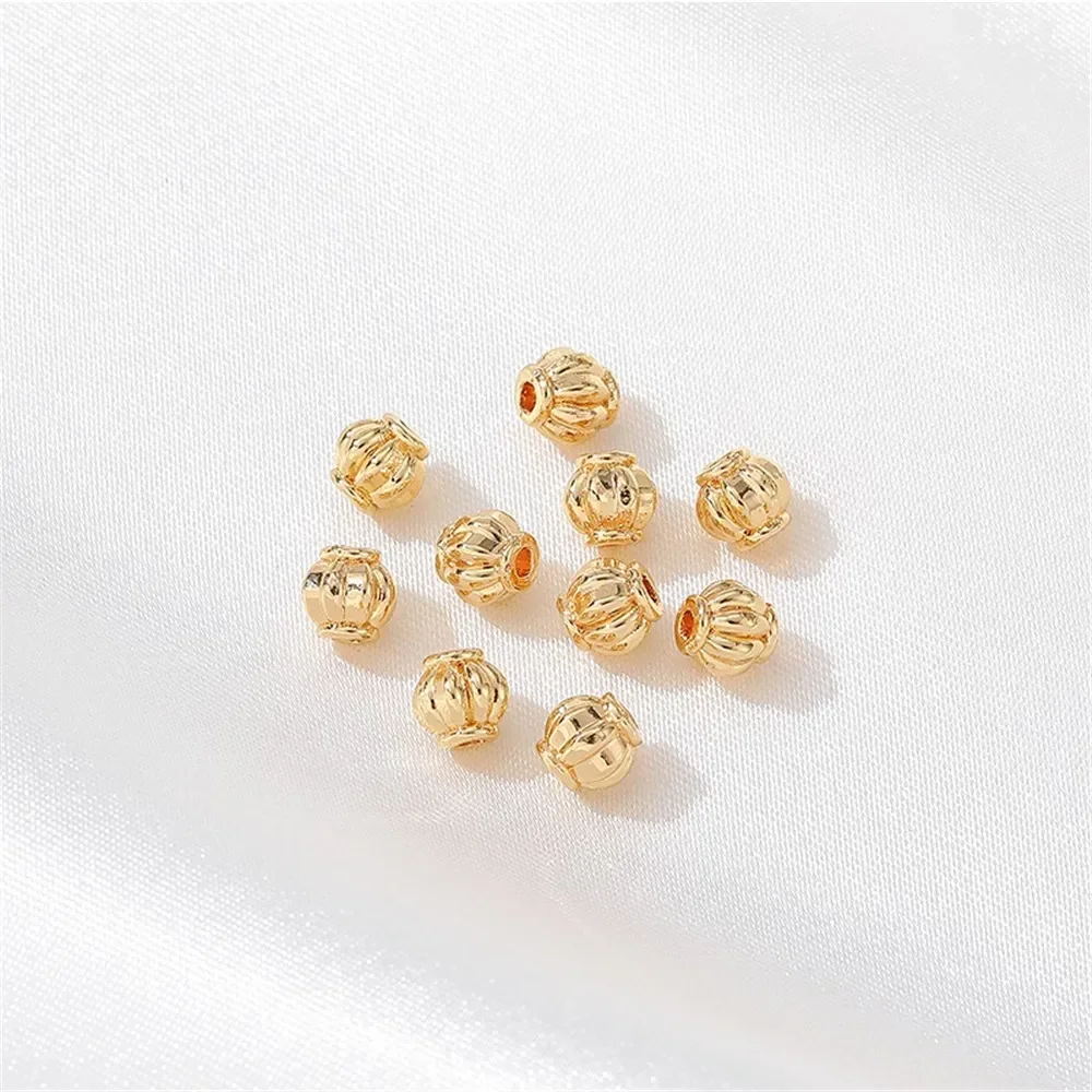 14K vergulde lantaarn gescheiden kraalpatronen verspreide kralen handgemaakte DIY armbanden kettingen hoofddeksels materialen accessoires