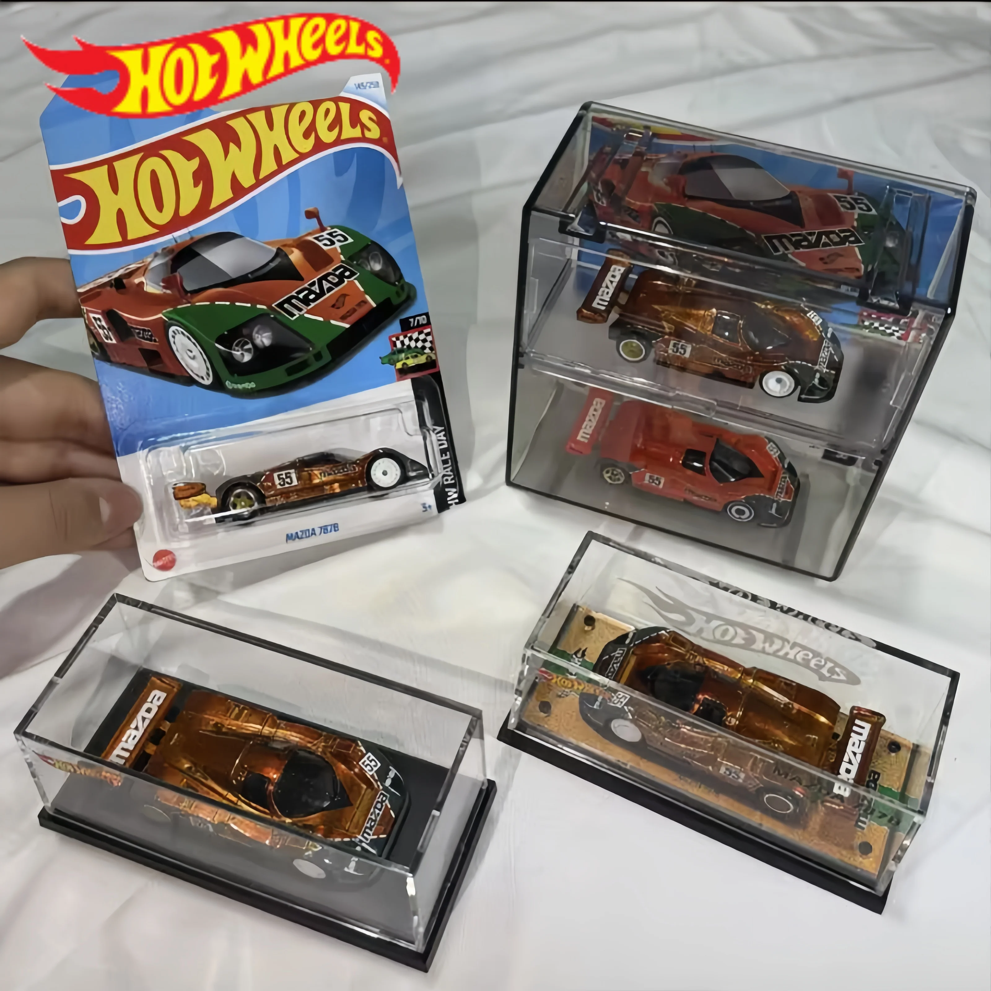 

Original Hot Wheels Mazda 787B HW Race Day Super Treasure Hunt 1:64 Diecast Collectible Vehicle Model Car For Car Collectors Kid