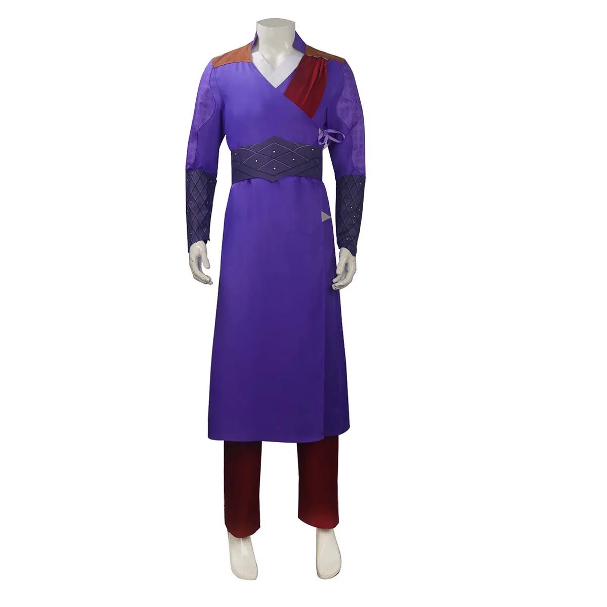 

Men Game Baldur Gale Cos Galee Dekarioss Cosplay Purple Costume