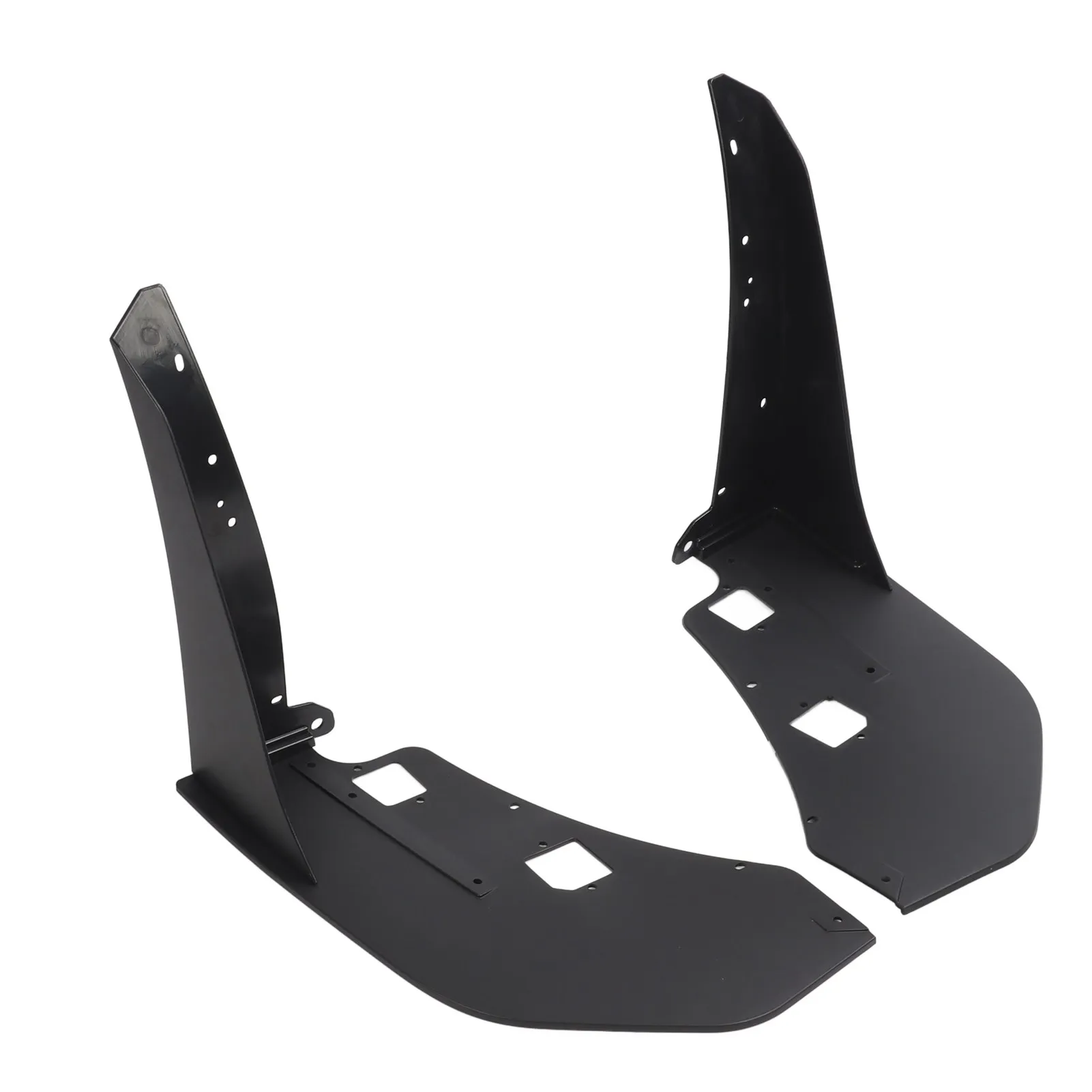 A Pair of Front Bumper Corner Spoiler Black Prevent Collision Front Side Corner Winglet for Mustang GT500 2014 to 2021