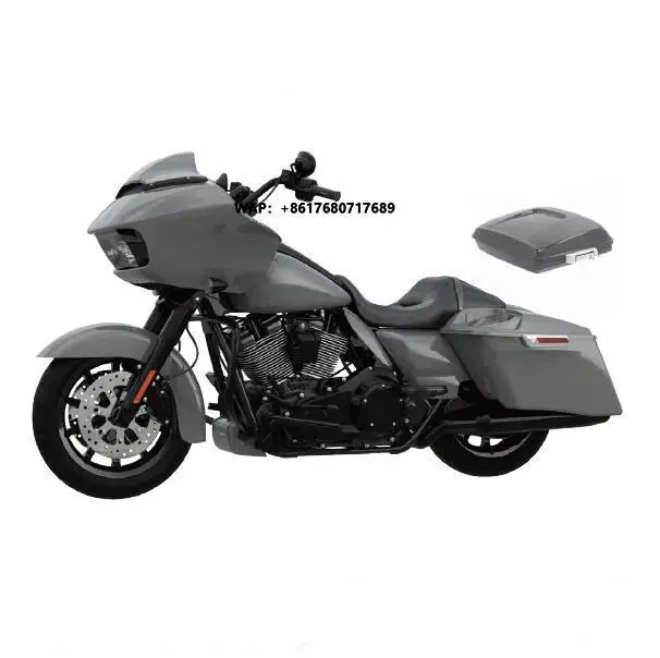 HR3 Gunship Gray Fairing Body Kit Saddlebag Fender Gas Tank Fit for Harley Street Glide CVO 14-20