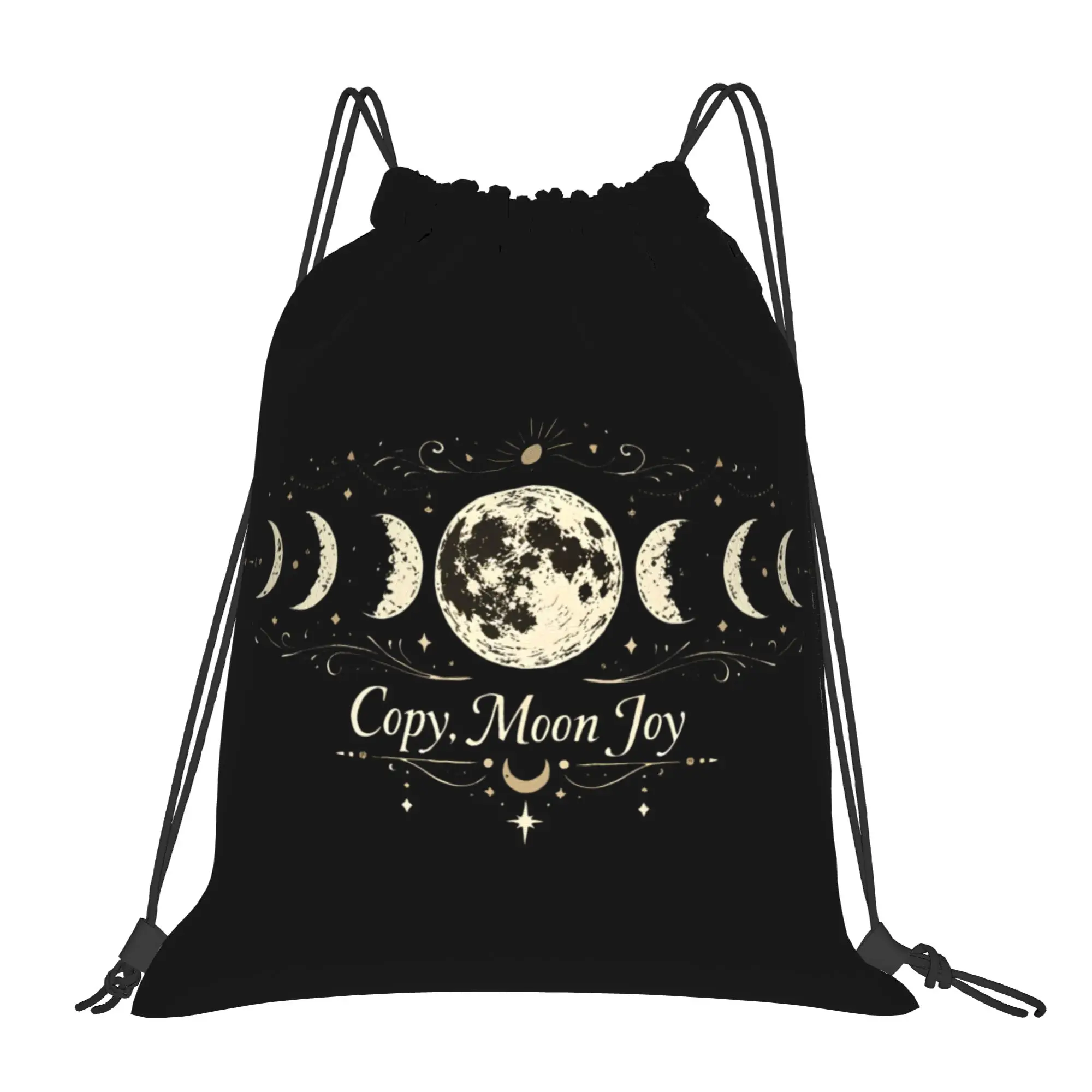 Drawstring Bag Copy Moon Joy Backpack  Portable Portable Gym Fitness Sackpack String Bags For Unisex