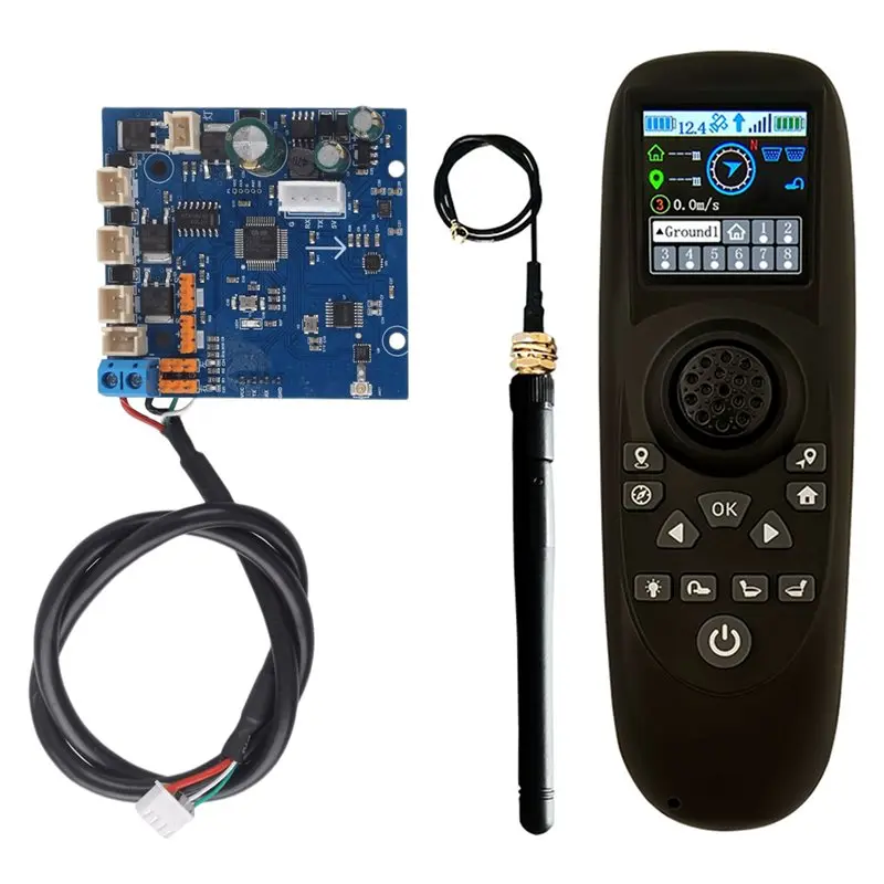 RXG4P-TXG4 Colored Screen Display Brushless Net-Pulling Boat Remote Control Set 7-30V Receiver Board With GPS Module