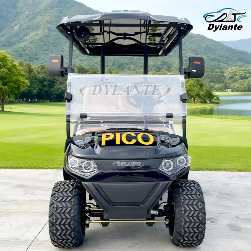 European And American Hot Selling Comfortable 2 4 6 Seats 60V 100AH Electric Golf Cart For Resort Hotel Airport Car Bus Villa
