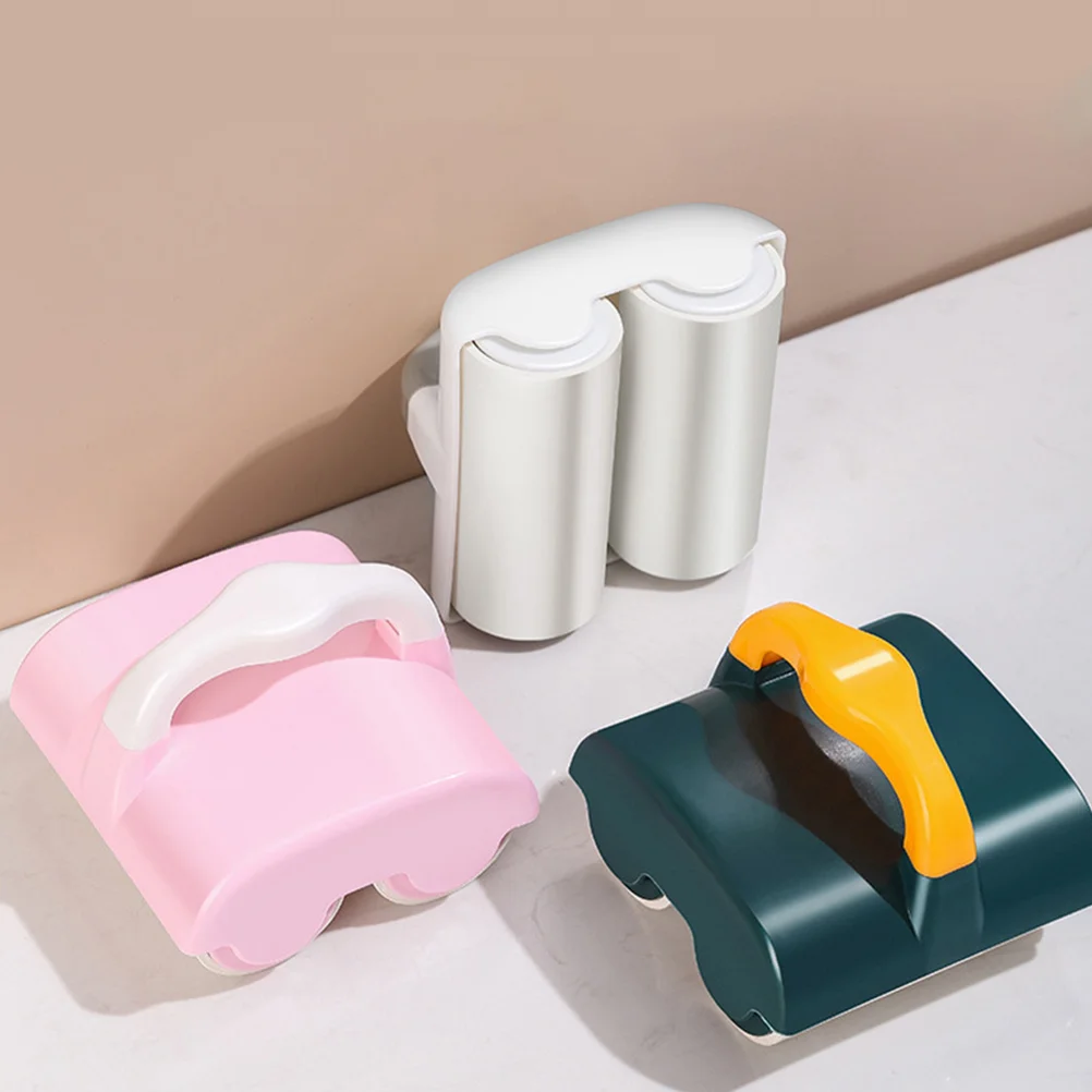 

1Pcs Double Rollers Lint Remover Sticky Sheets Portable Cleaner Clothes Furniture Tool Double Rollers Lint Remover