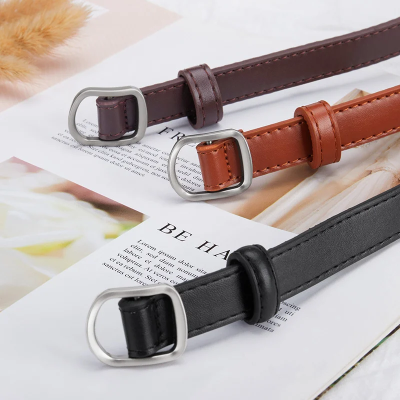 Women Men Belt Casual Simple Perforated Women'S Belt Paired With Jeans Men'S Belt Pu Leather Belt