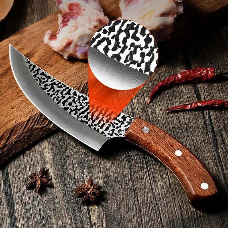 Kitchen Chef\'s knife Forged stainless steel bone cleaver Vegetable slicing butcher\'s knife Chicken bone scissors