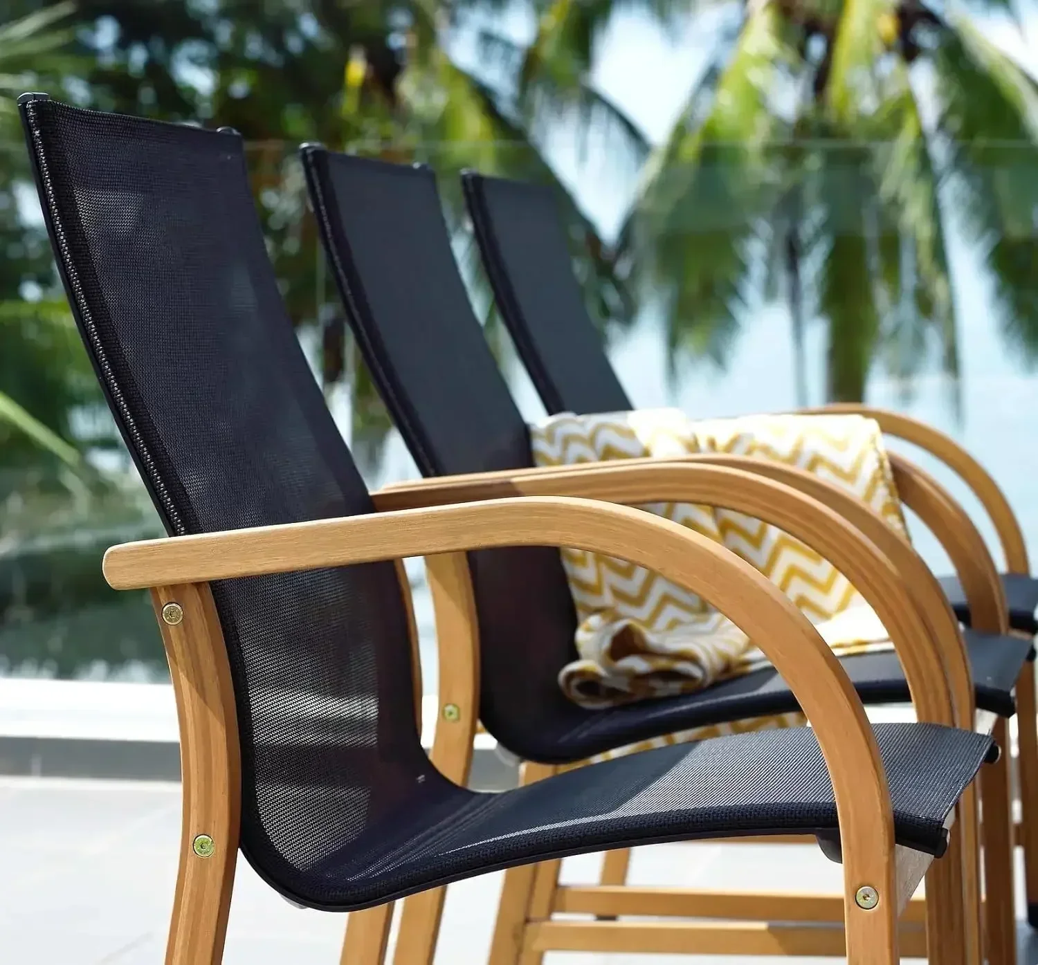 

Горячая распродажа: Обеденный набор для патио Franklin из 11 предметов, прямоугольный, раздвижной, с отделкой под тик и технологией Weather-Net, идеально подходит для использования на открытом воздухе.