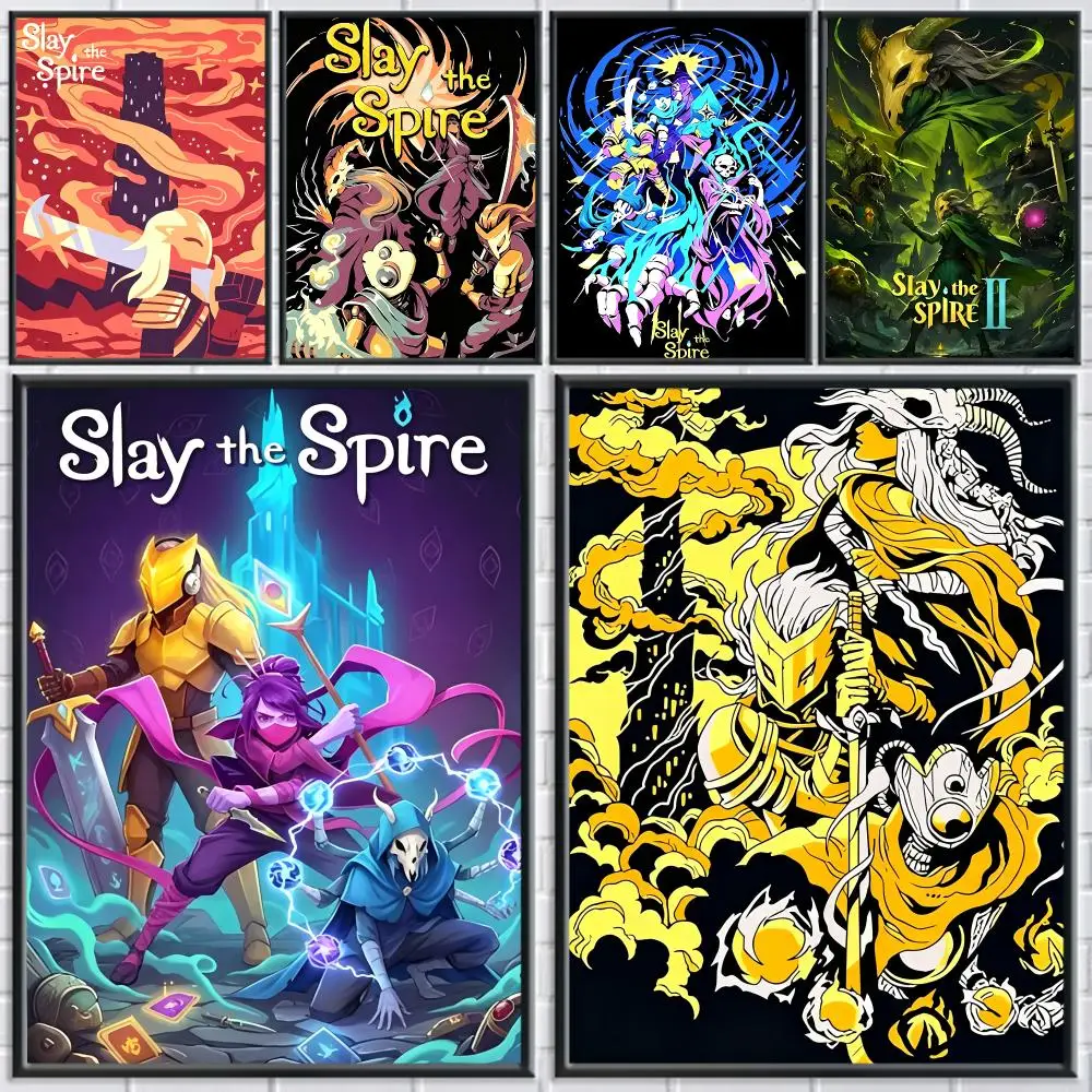 game Slay the Spire Poster Poster HD Self Adhesive Waterproof Art Print Wall Decor for Bedroom Living Room Home Gift
