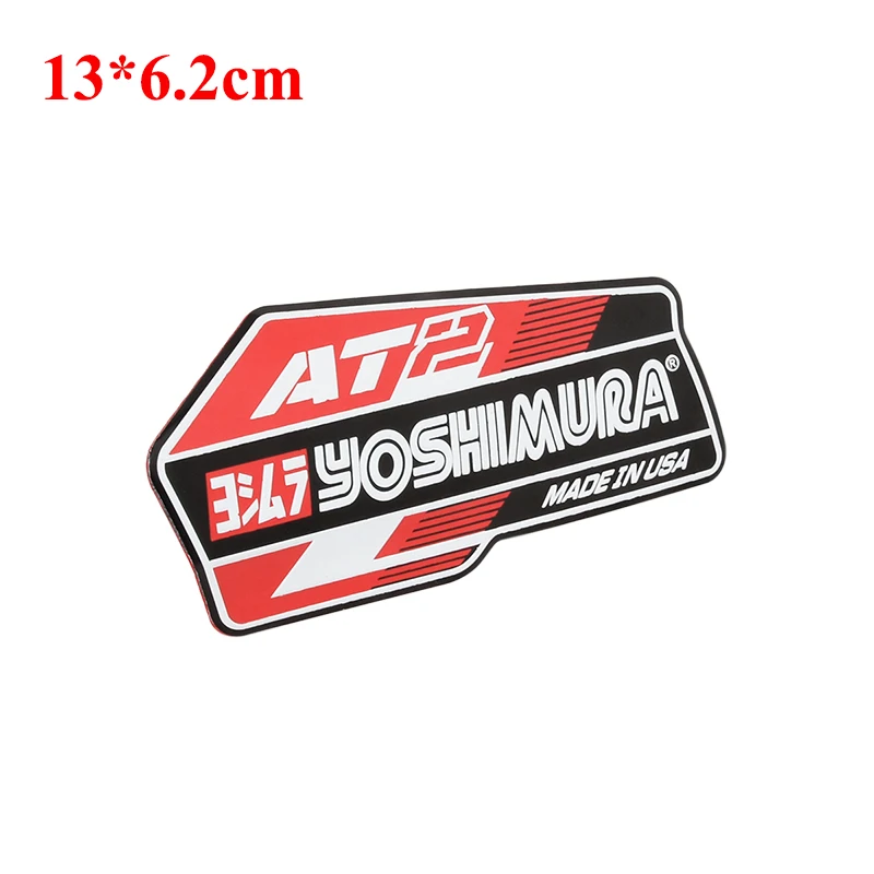 Motorbicikli Halálra fáraszt Új YOSHIMURA  AT2 Szökés ​muffler R11 R77 HF 3D adhesiva Gabalyodik Ellenálló Hangtompító kiegészítők