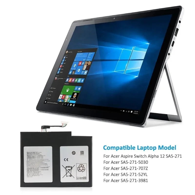 AP16B4J Laptop Battery For Acer Aspire Switch Alpha 12 N16P3 N17P5 AP16B4J SA5-271 Tablet Fast Delivery 7.6V 37WH