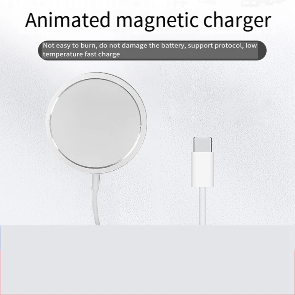 15W 磁気ワイヤレス充電器 iPhone 12 13 14Promax 15Pro XR Xsmax Type-C 高速ワイヤレス充電器用