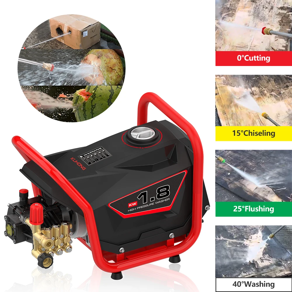 كوهونج 220 فولت 90 بار 1305 رطل لكل بوصة مربعة 1.5 كيلو وات غسالة الضغط الكهربائية