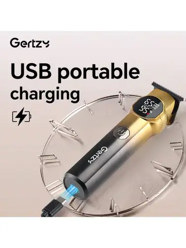 Imagen 2 del producto Cortadora de pelo eléctrica multifuncional, afeitadora recargable, cortadora de pelo profesional para peluquero, cabezal ajustable